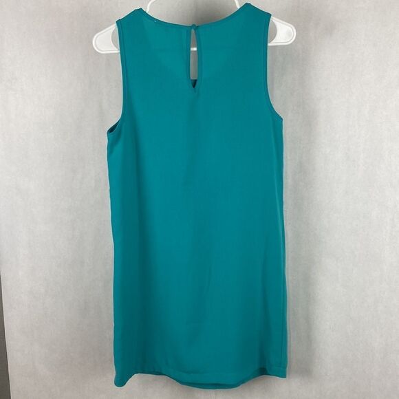 Sugarlips Fringe Sheath Dress XS Turquoise Sleeveless - Picture 5 of 10